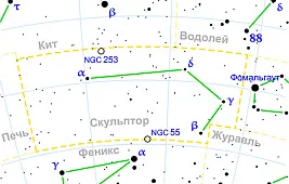 Карликовая галактика в созвездии Скульптор