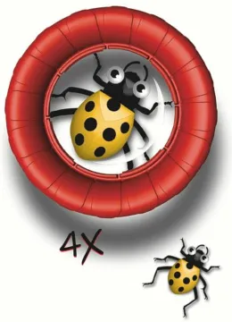 Банка для насекомых Navir «Мега» с лупой 3x и жуком, изображение 3