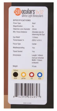 Бинокль солнечный LUNT SUNoculars 8x32, черный, изображение 15