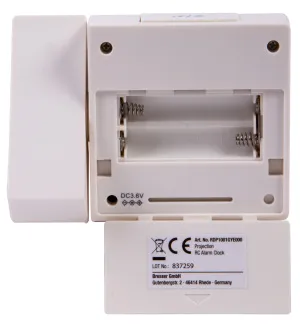 Часы цифровые Explore Scientific с проектором и термометром, белые, изображение 12