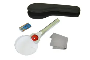 Лупа Bresser 2,5x/4x, 88 мм, LED, металл, изображение 3