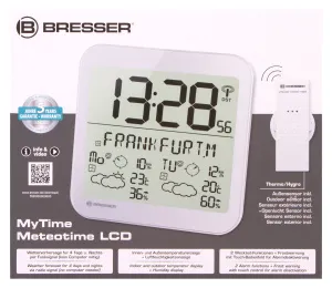 Часы настенные Bresser MyTime Meteotime LCD, изображение 16