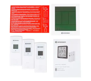 Метеостанция Bresser Temeo Hygro Quadro Prestige с тремя датчиками, серая, изображение 13