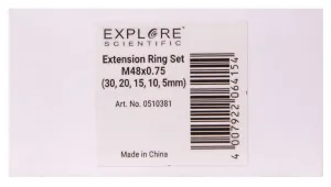 Набор удлинительных колец Explore Scientific M48x0,75 (30, 20, 15, 10, 5 мм), изображение 6