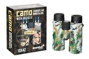 Бинокль камуфляжный Levenhuk Camo 10x42 с сеткой, изображение 6